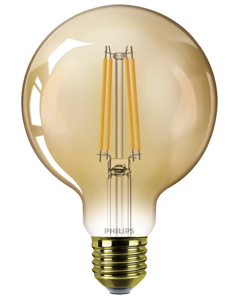 PHILIPS LED-pære filament 3,1W E27 G95