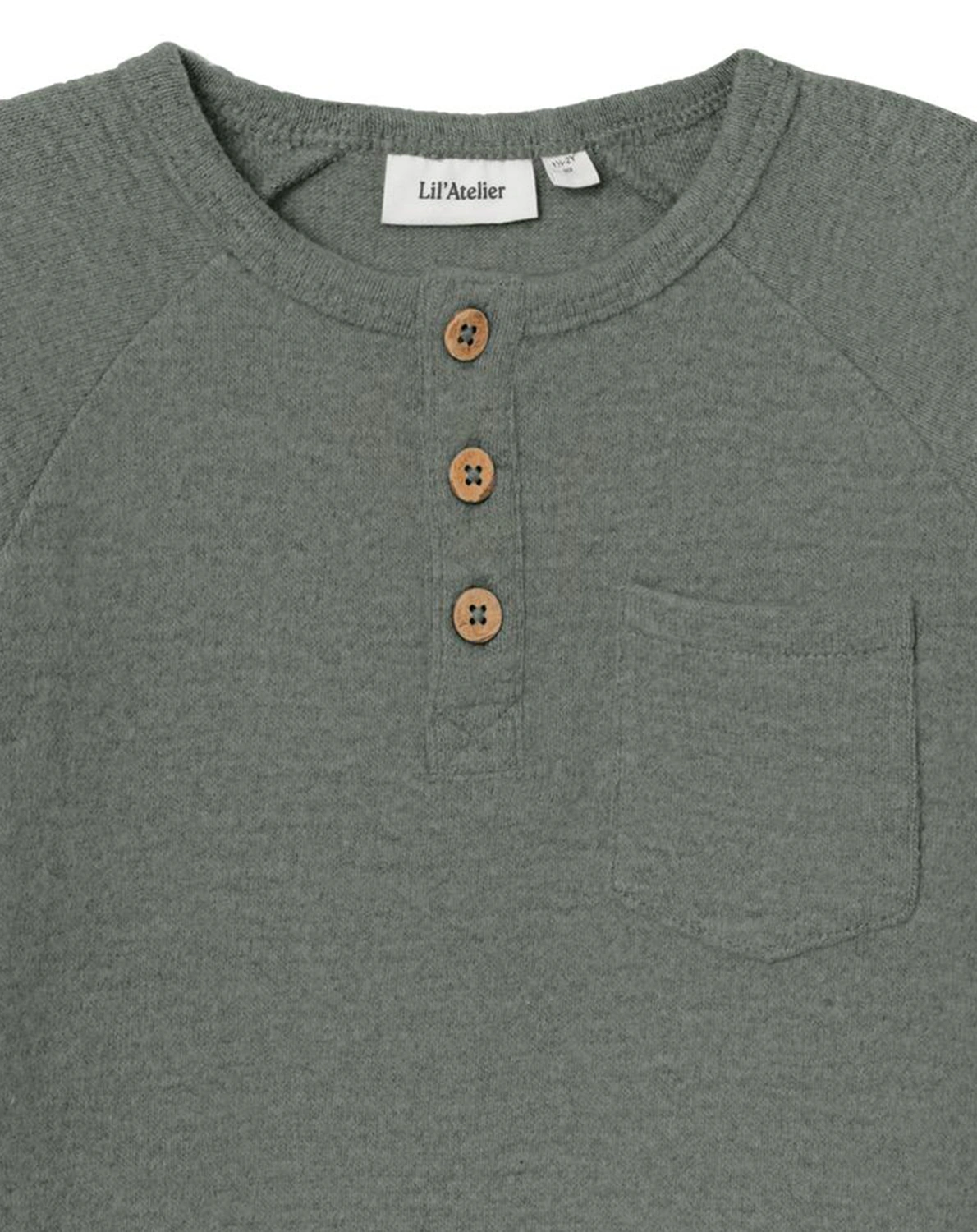 Langarmshirt NMMTHOR TOP in agave green