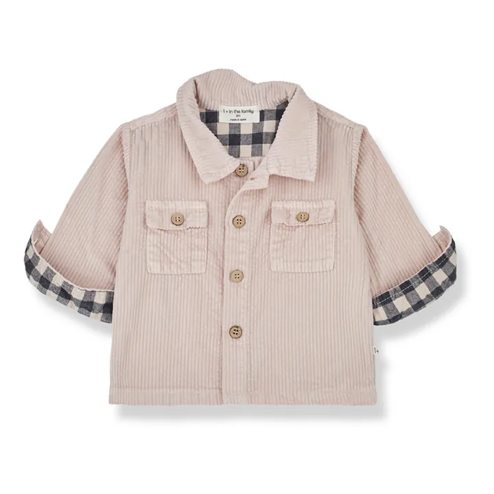 1+ in the family Chemise Velours Côtelé Dries | Rose pâle