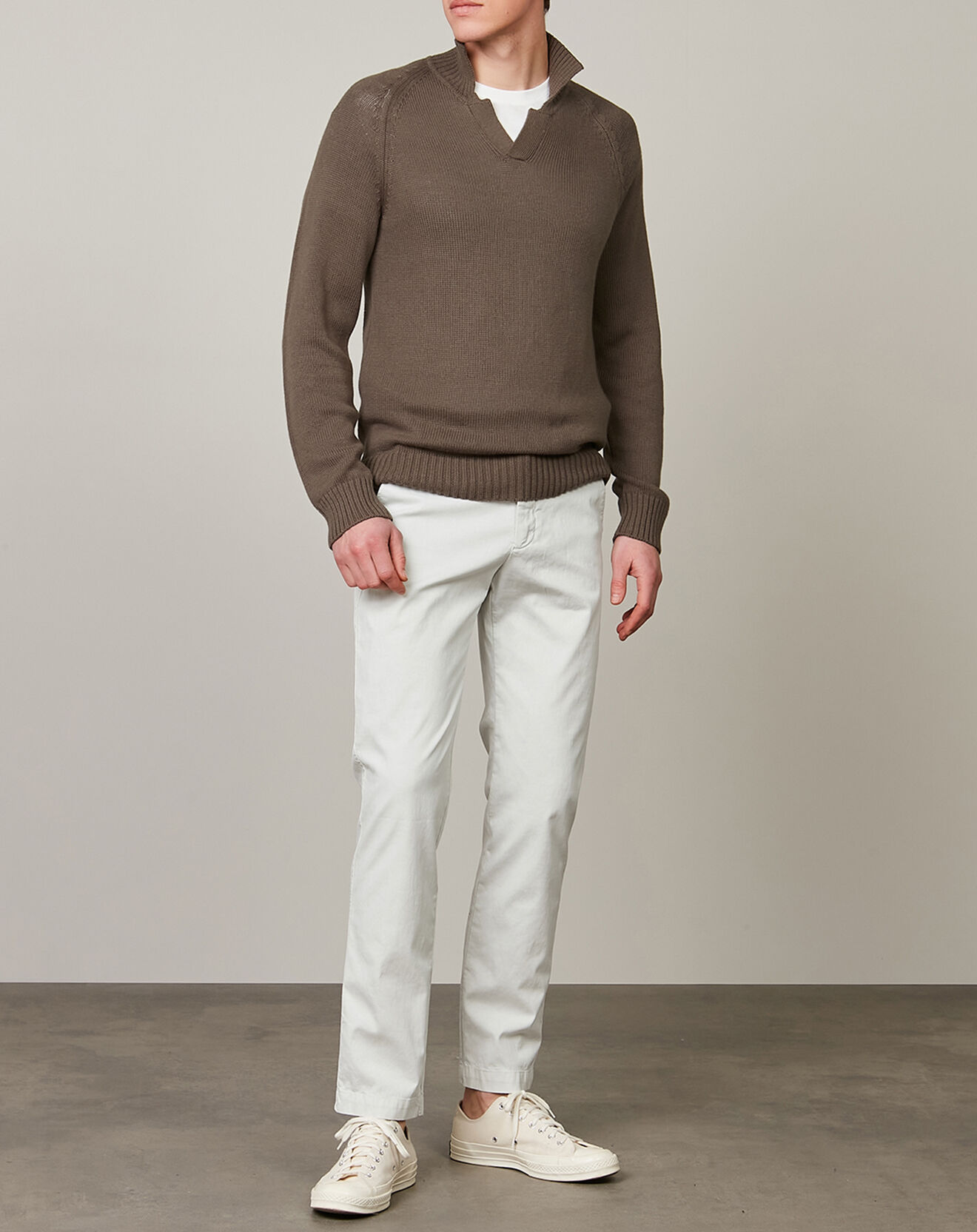 Hartford Pull en Coton & Cachemire Open Polo falcon