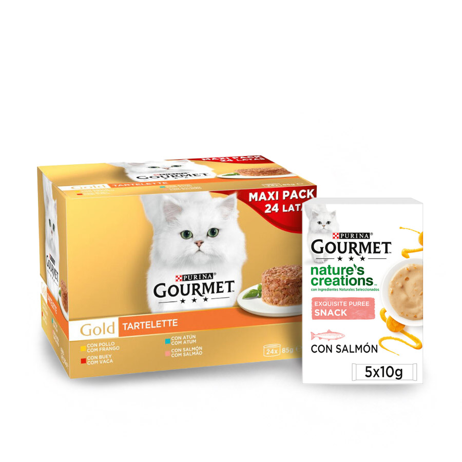 Pacote de Alimento Úmido Gourmet Tartelette para Gatos Adultos