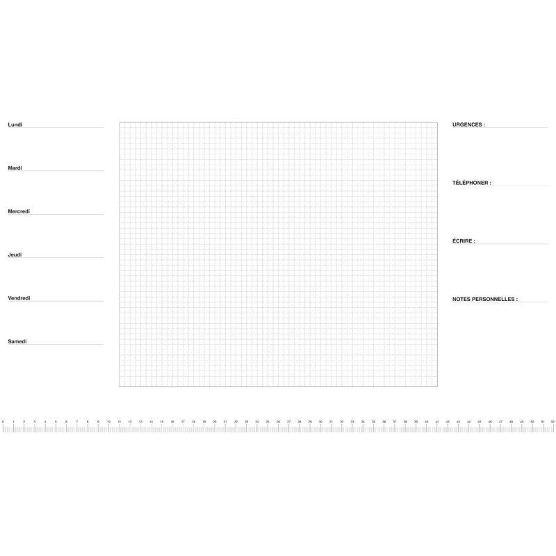 Sous-main papier perpétuel Quo Vadis 54 x 40 cm 40 feuilles