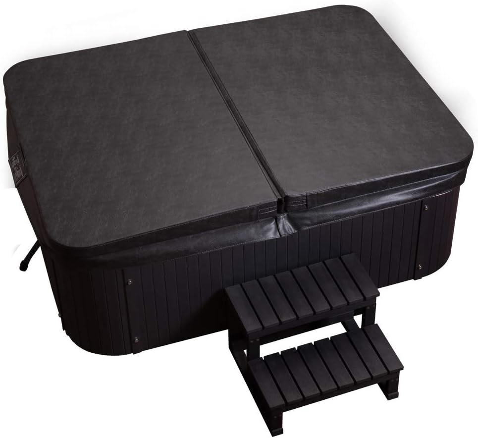 Tronitechnik® Outdoor Whirlpool, 2,2kW Pumpe, 3kW Heizung - Maße 190 x 135 x 77cm - Inkl. Heizung, 41 Massagedüsen und 16 Lichtquellen | Außen Whirlpool Spa für 2 Personen