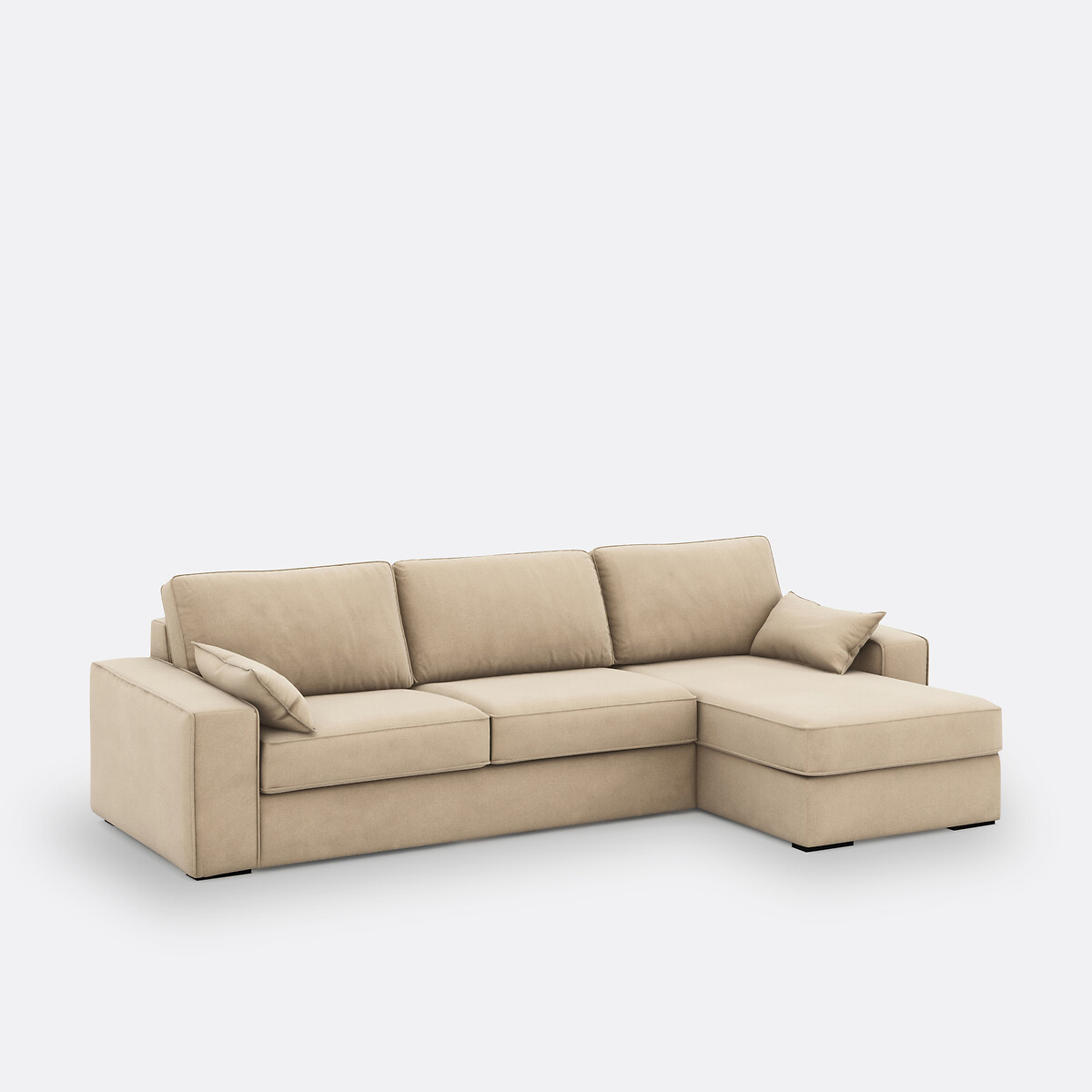 LA REDOUTE INTERIEURS<br>Sofá-cama de canto, poliéster, espuma Cécilia