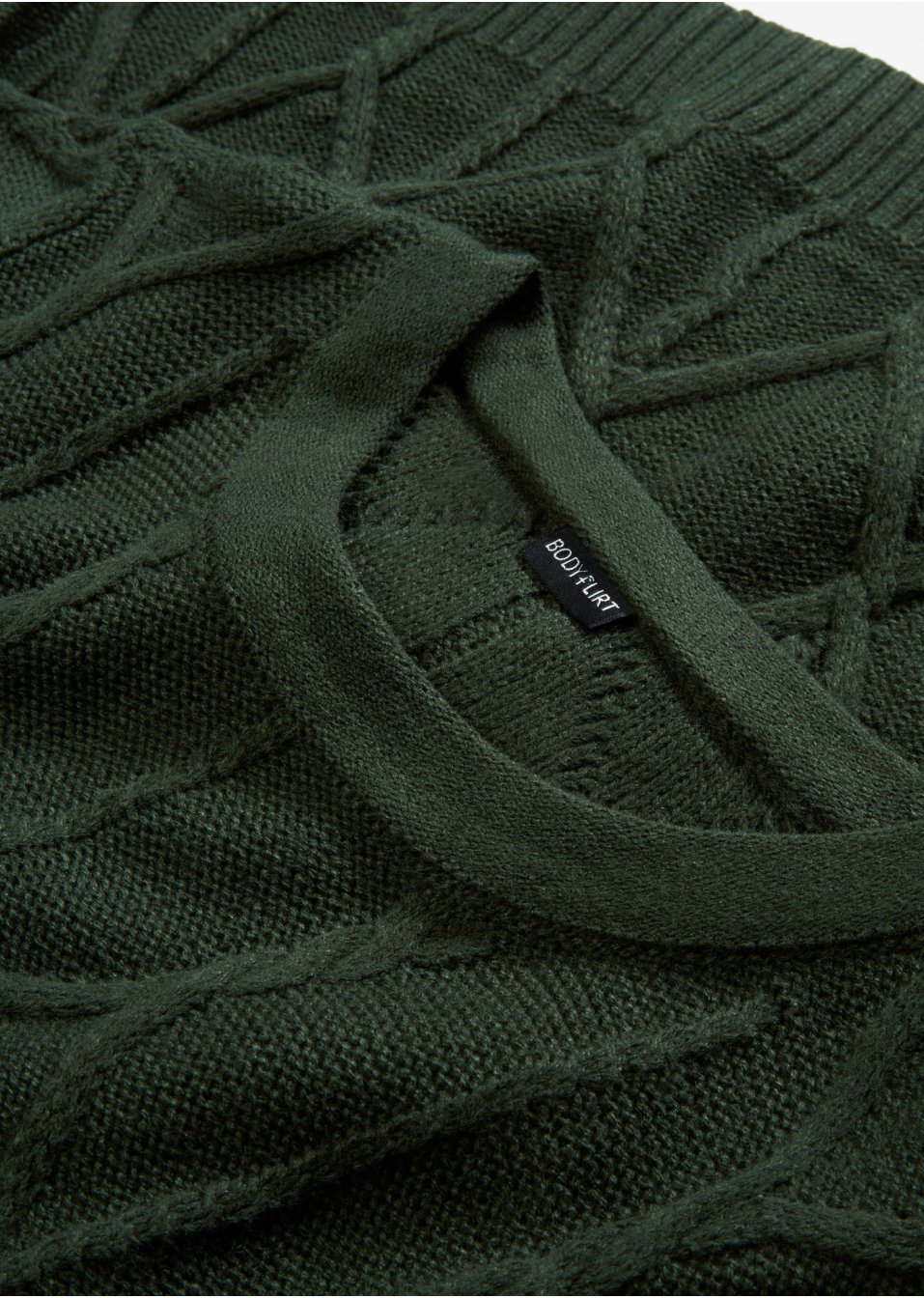 Robe en maille à motif torsadé