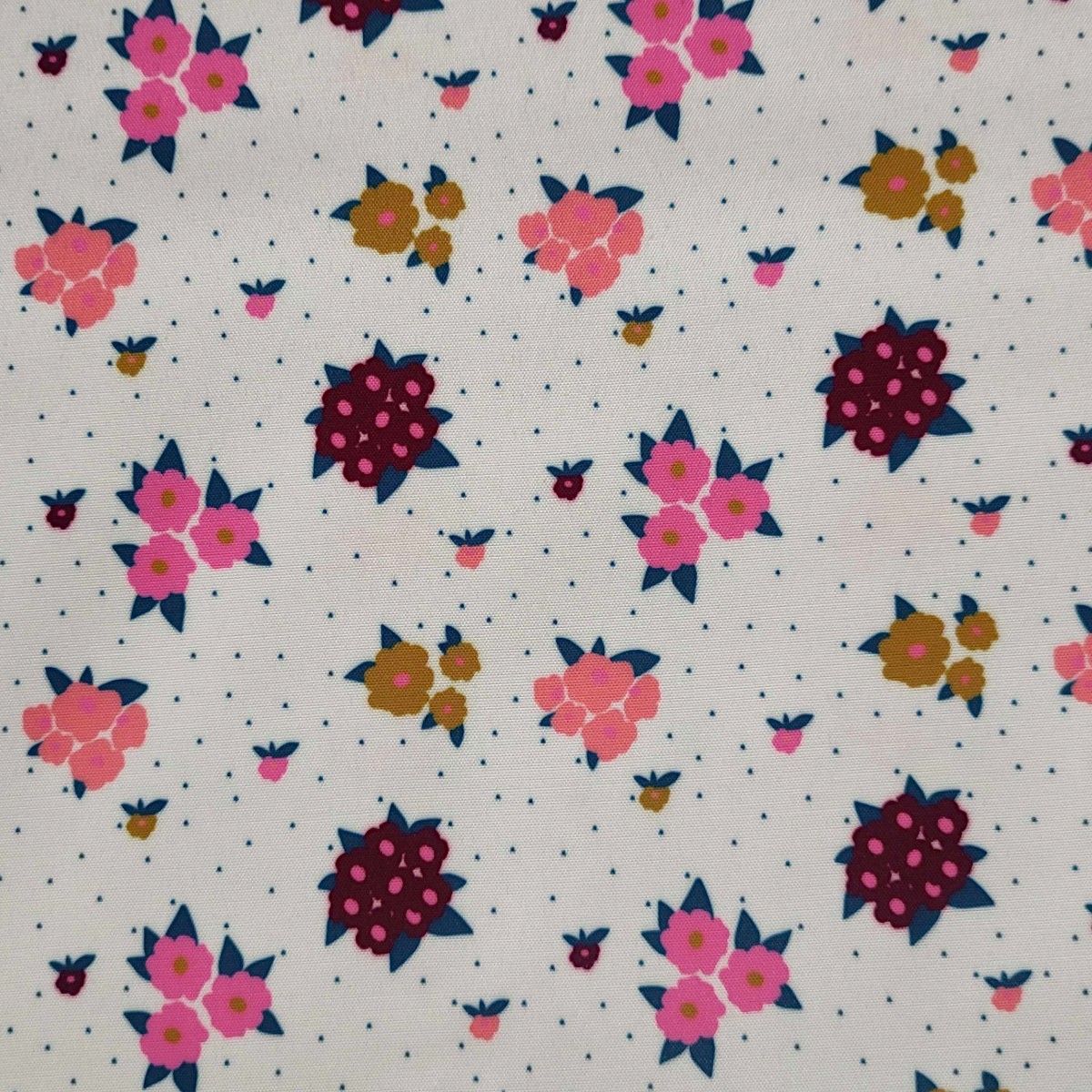 Toile cirée fleurs roses - La vie en rose Maison Suzanne