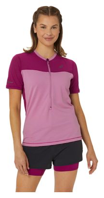 Maillot manches courtes Femme Asics Fujitrail Run Rose