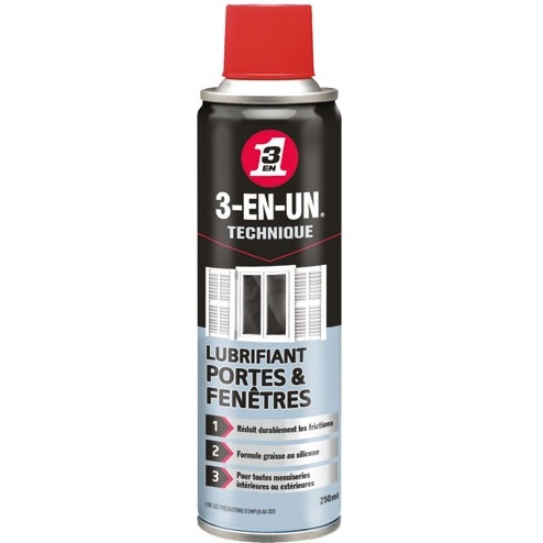 Bombe lubrifiant Portes et Fenêtres - 250 mL