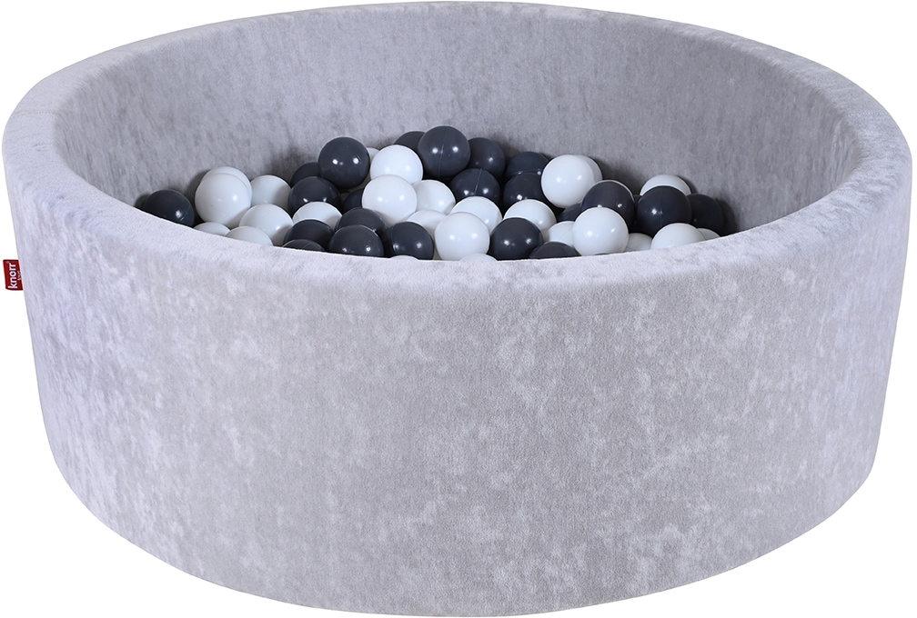 Knorrtoys® Bällebad »Soft, Grey« mit 300 Bällen Grey/creme; Made in Europe