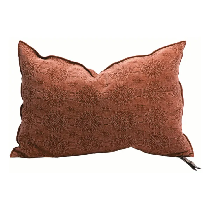 Maison de Vacances Coussin vice versa Jacquard Kilim | Argile