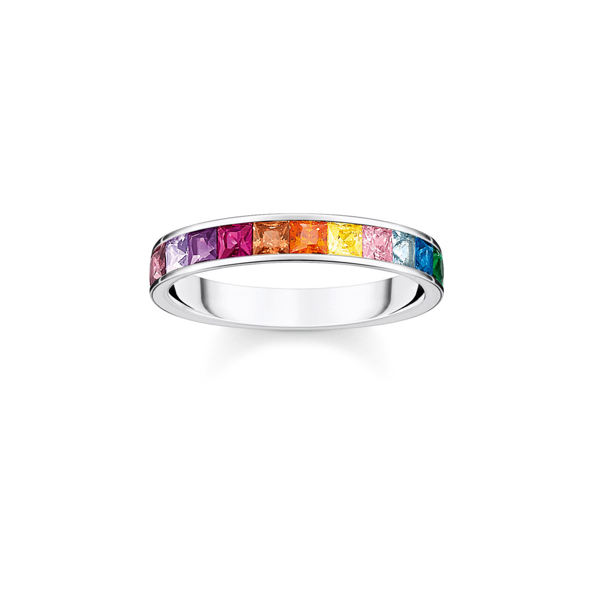 Bague THOMAS SABO argent 925 zirconias multicolores