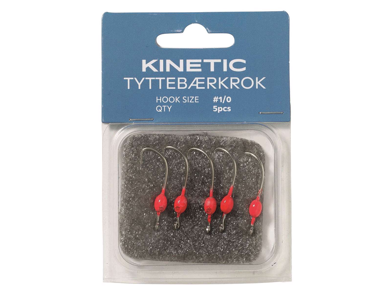 Kinetic Kinetic Tyttebærkrok #1/0 Red 5pcs