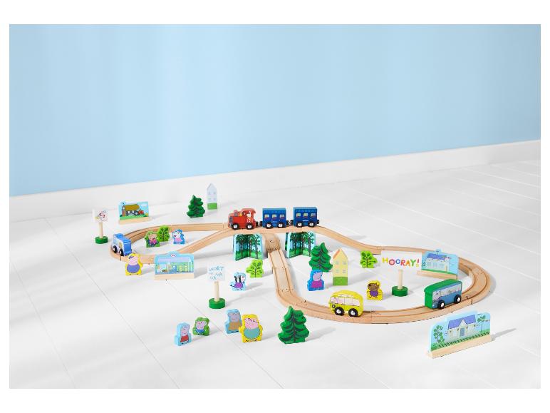 Houten treinset Peppa Pig