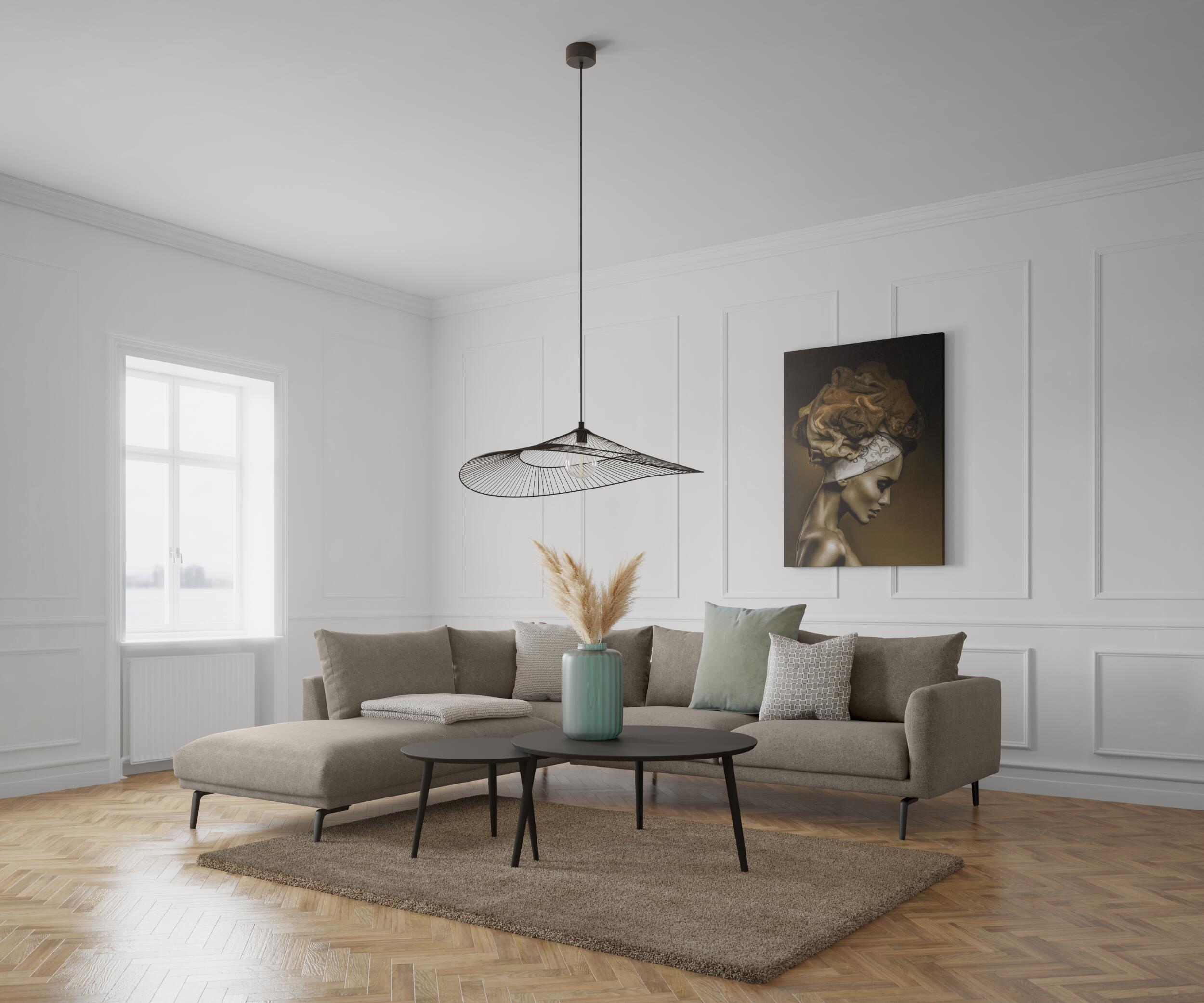 Hallsberg venstrevendt sofa med pufafslutning