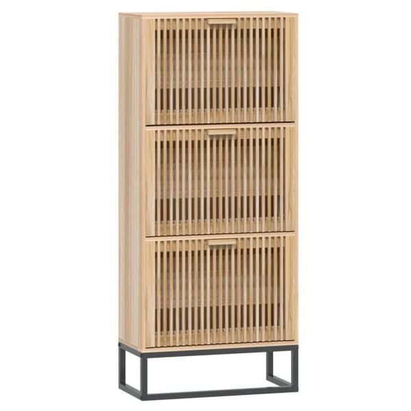 vidaXL Skoskap 52x25x120 cm konstruert tre