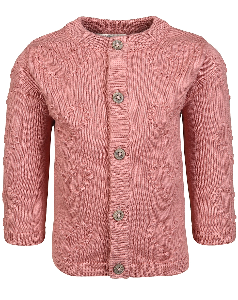 Strickjacke  FLORA in altrosa