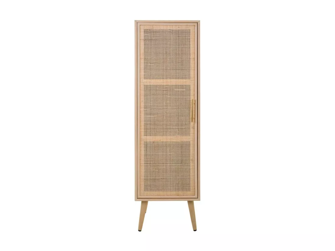 Armoire en bois et grille marron 40.5x37x139.5h