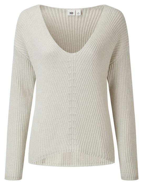 Highline Cotton V-Neck Sweater Women