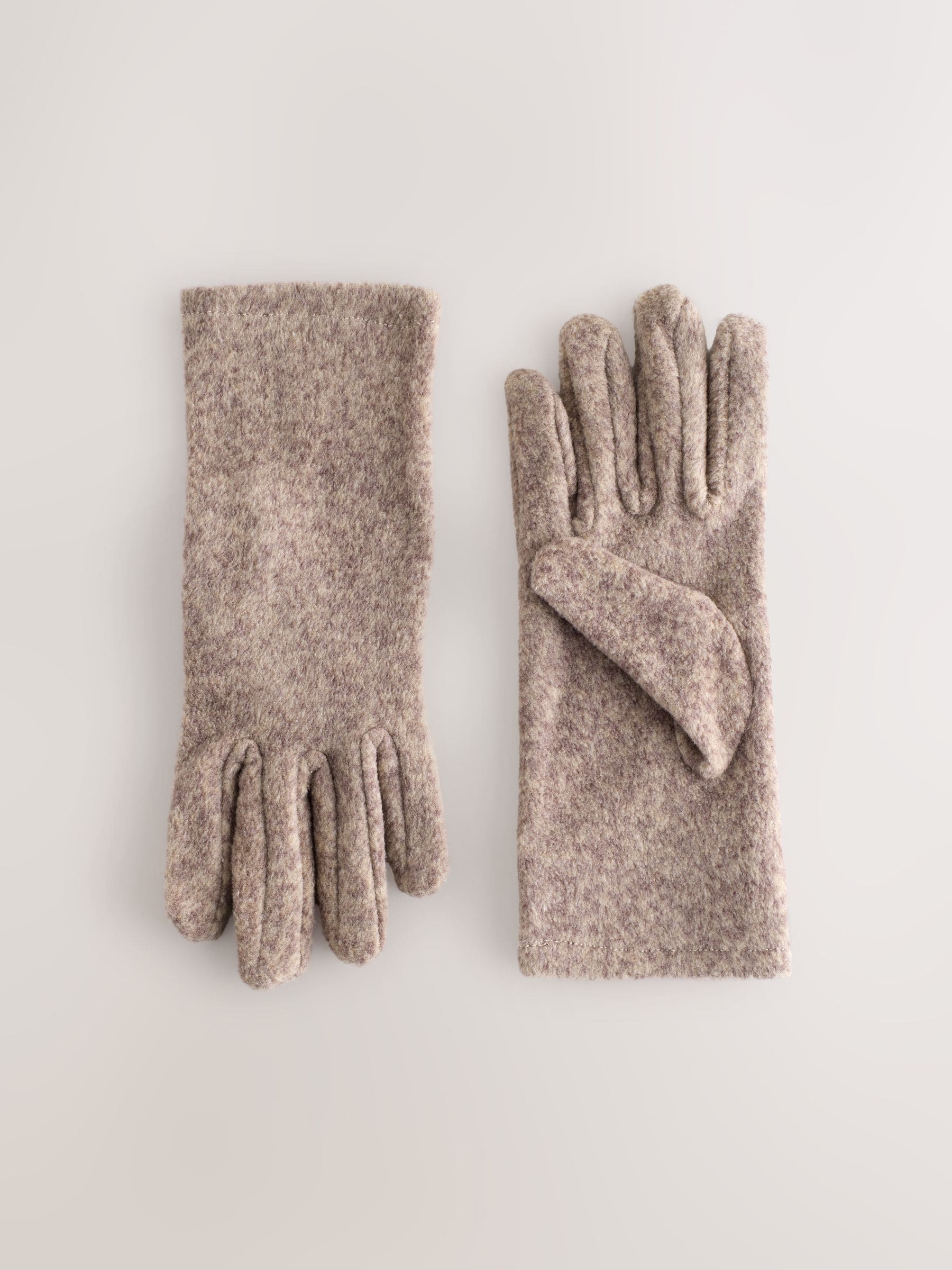 Moutkleurig - Fleece handschoenen