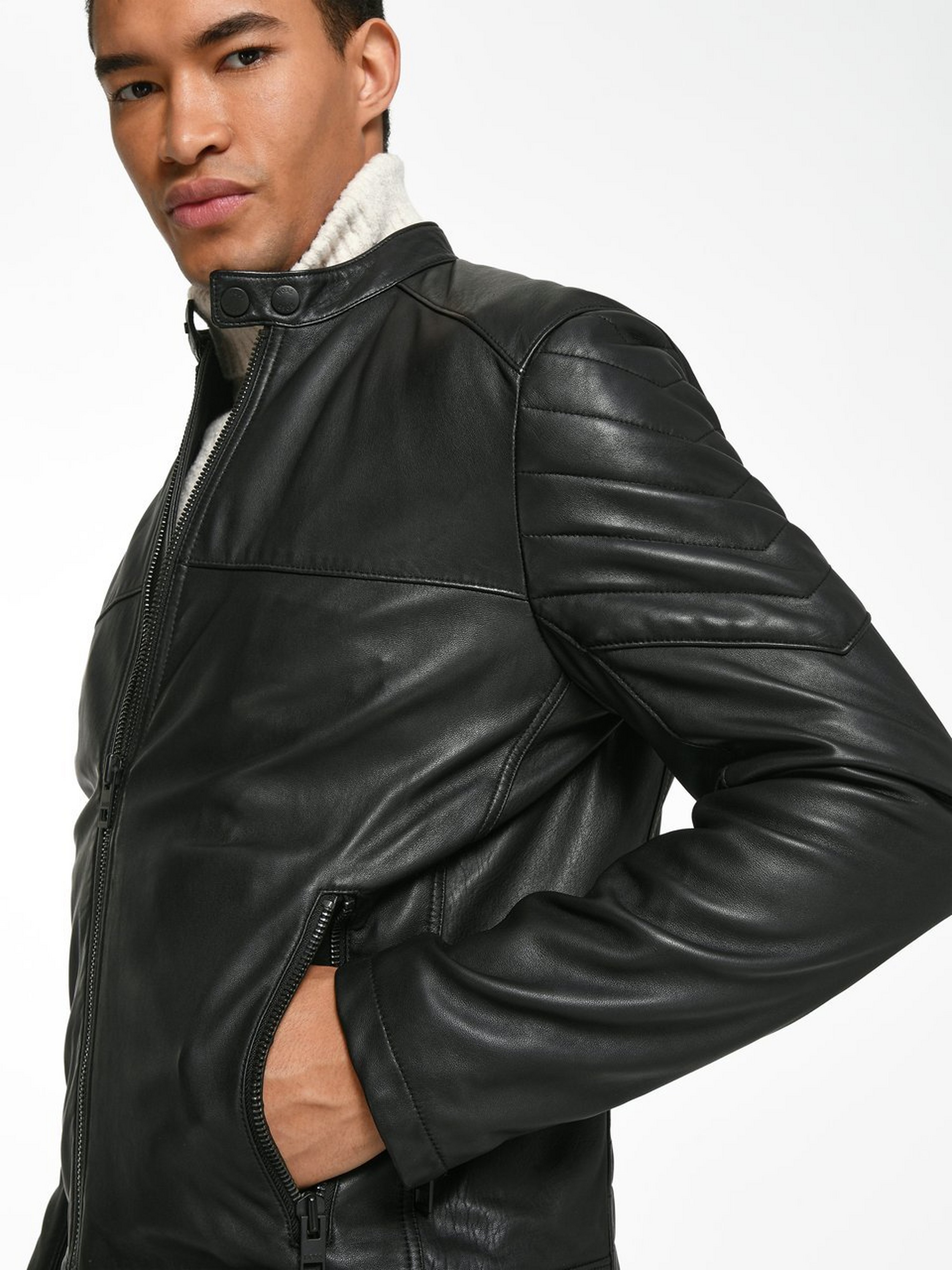 Lederjacke