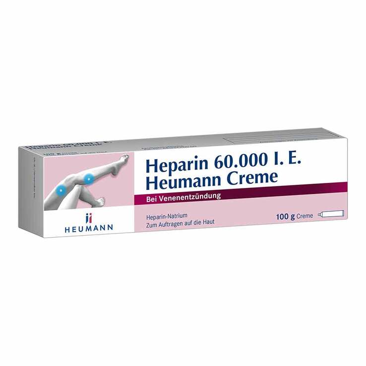 Heparin 60.000 I.E. Heumann Creme, 100 g