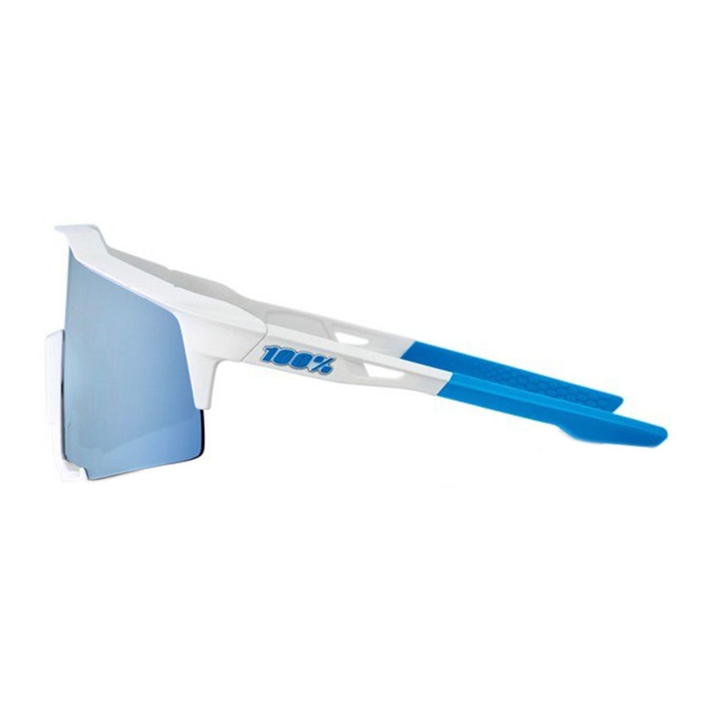 100 percent SPEEDCRAFT - Lunettes de soleil movistar team white/hiper blue multilayer mirror