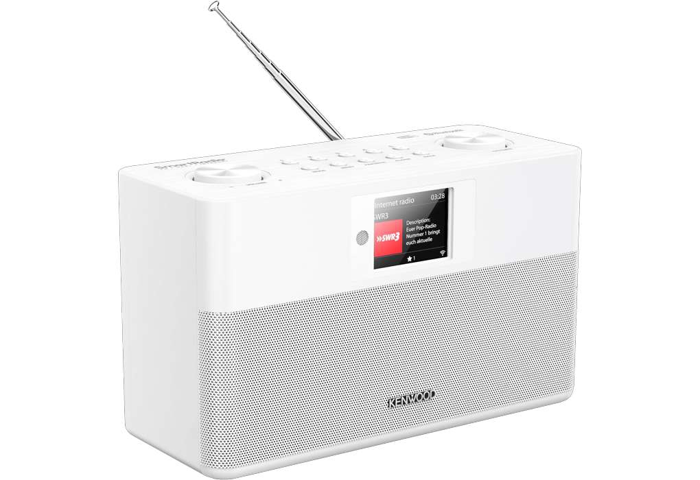 Kenwood CR-ST100S-W Smartradio mit DAB  und Bluetooth Audiostreaming weiß