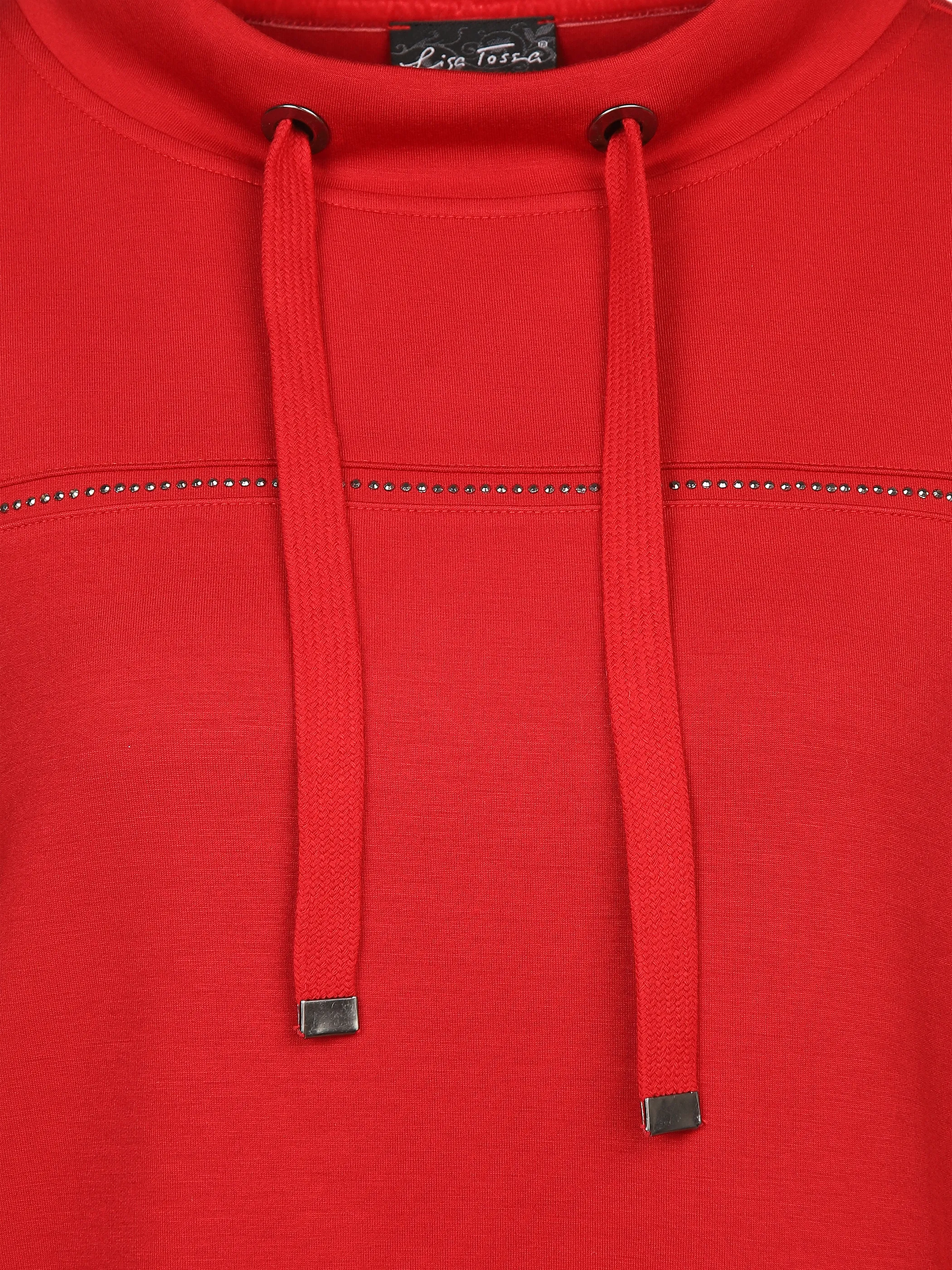 Damen Edelsweatshirt mit Glitzersteinchen