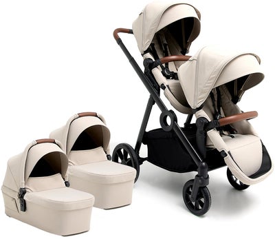 Beemoo Pro Multi 2 Tvillingvogn, Latte Beige