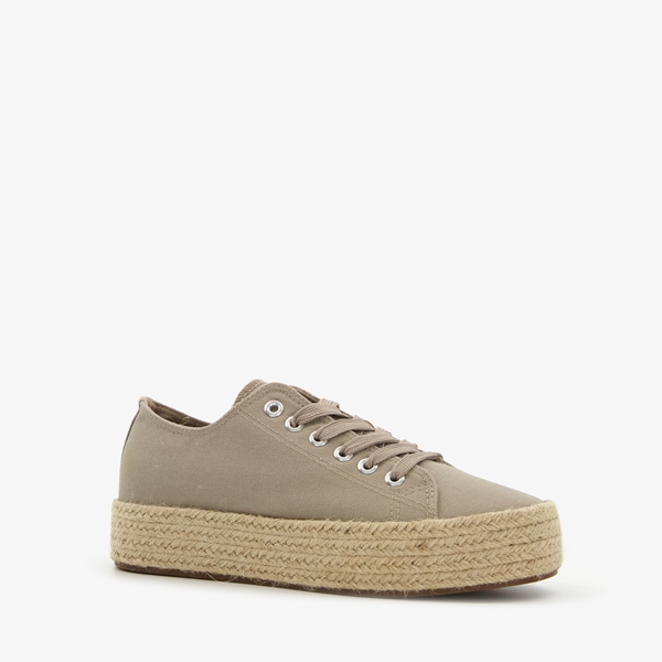 Blue Box dames sneakers met jute details