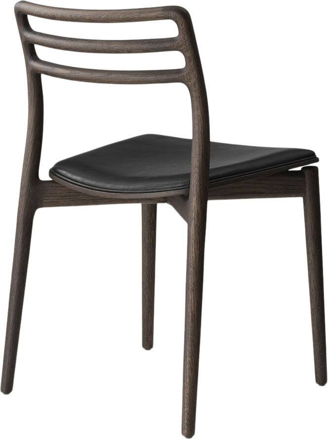 Vipp Vipp481 Cabin chair, Dark oak w/black leather Sort & brun