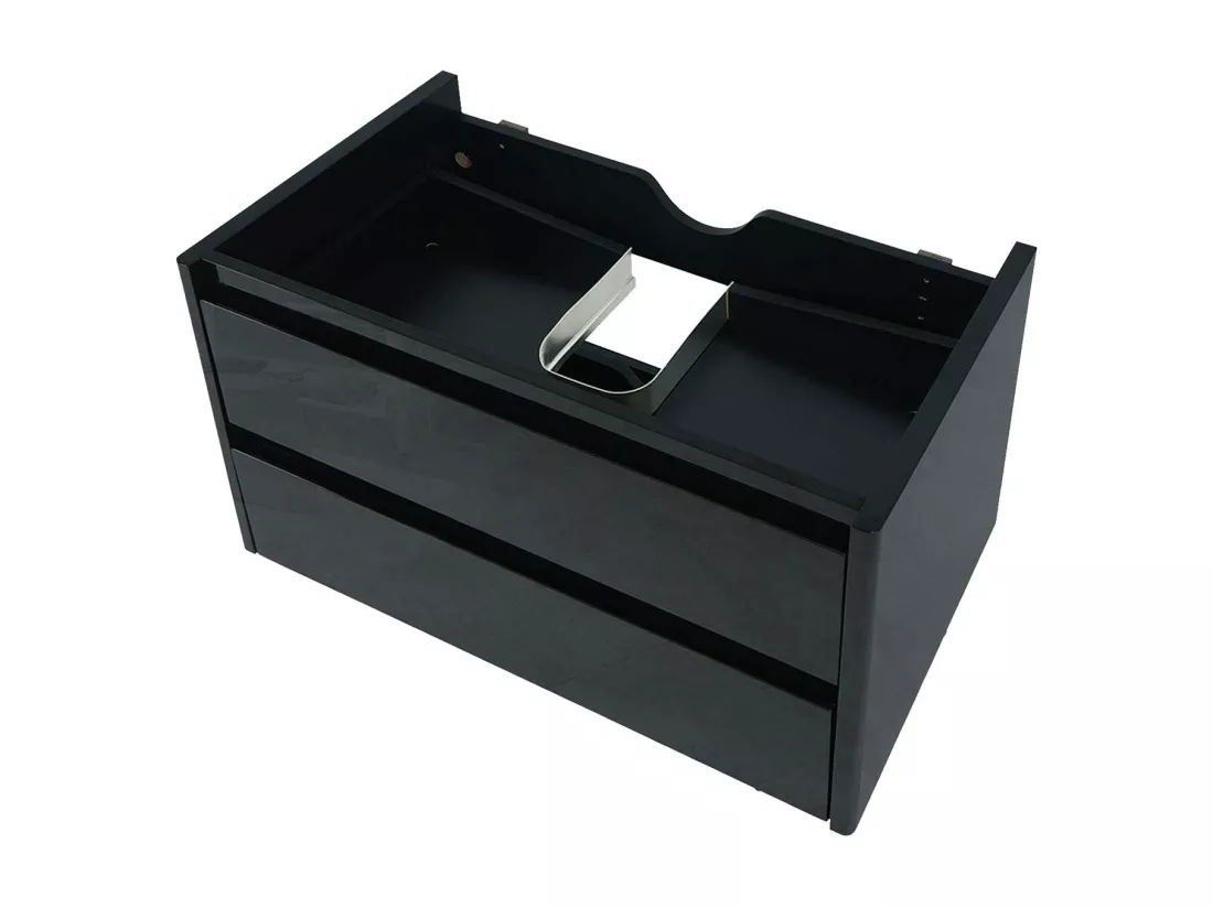 Meuble sous-lavabo MCW-B19, noir
