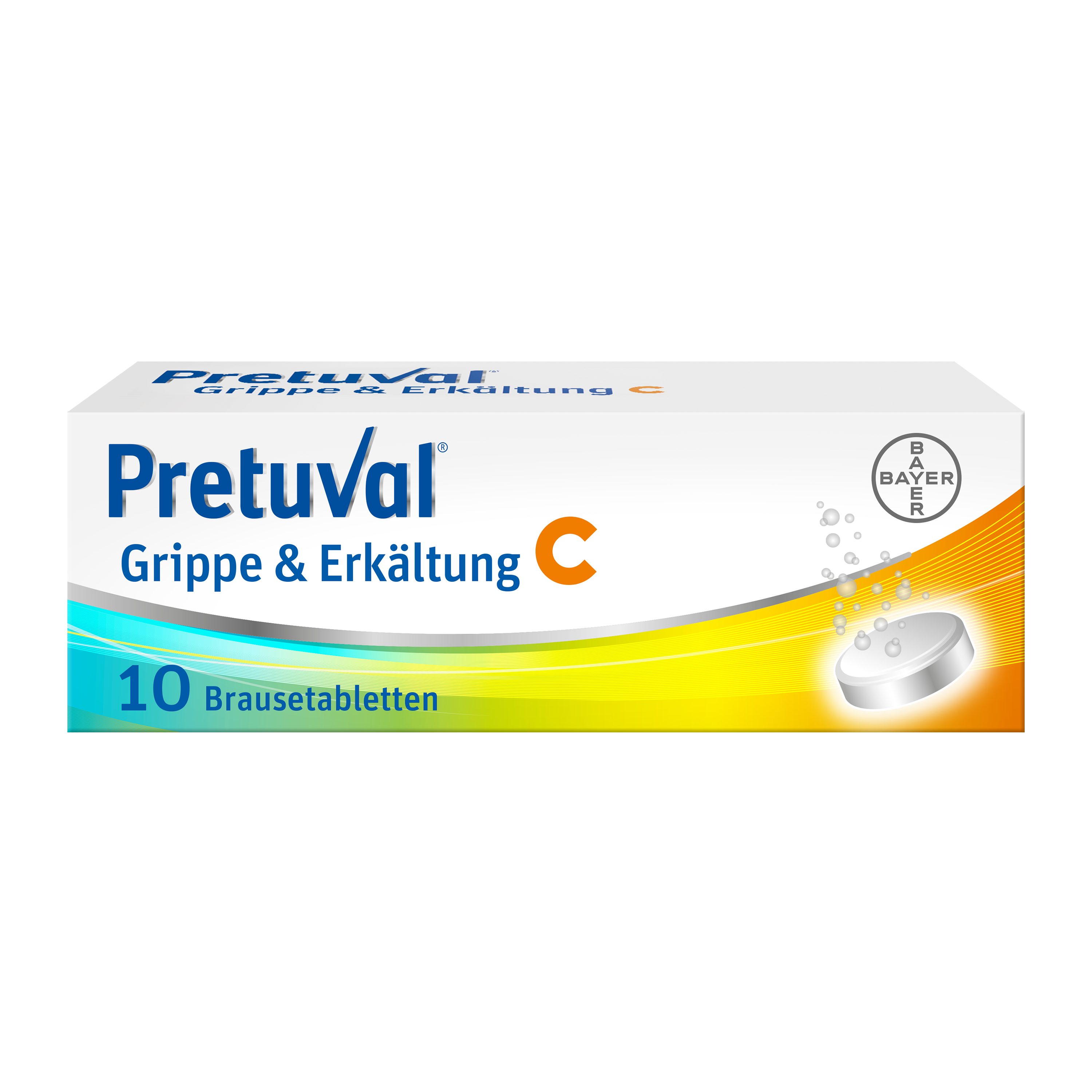 PRETUVAL Grippe und Erkältung C Brausetabl Ds 10 Stk