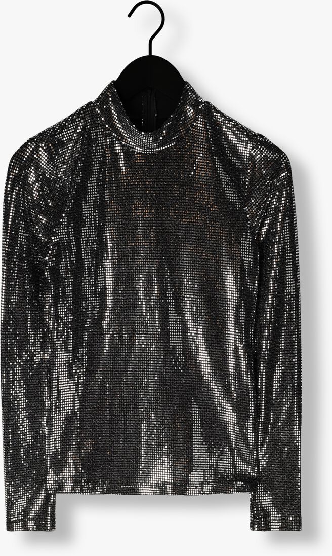 MINUS zilveren minus top jilana high neck long sleeve top