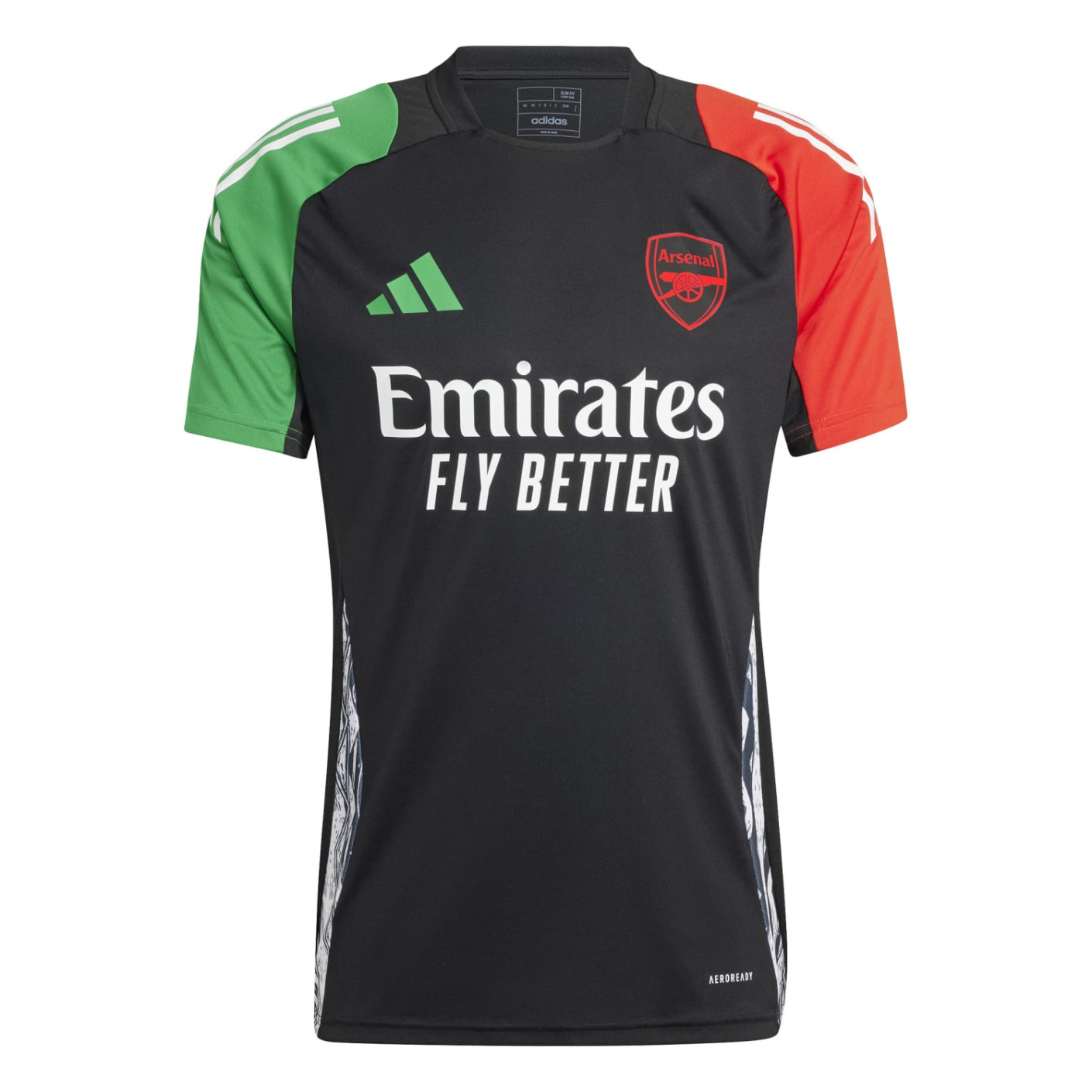 Adidas Arsenal Trainingsshirt Europees 2024-2025 Zwart Rood Groen Wit