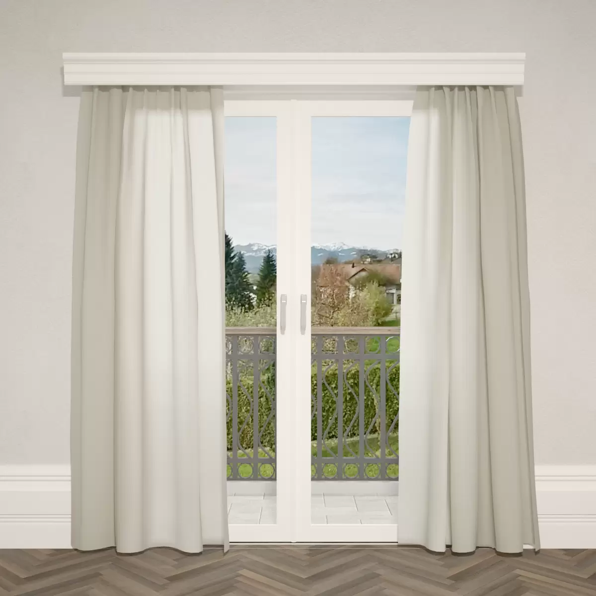 Nachtvorhang Velours Beige