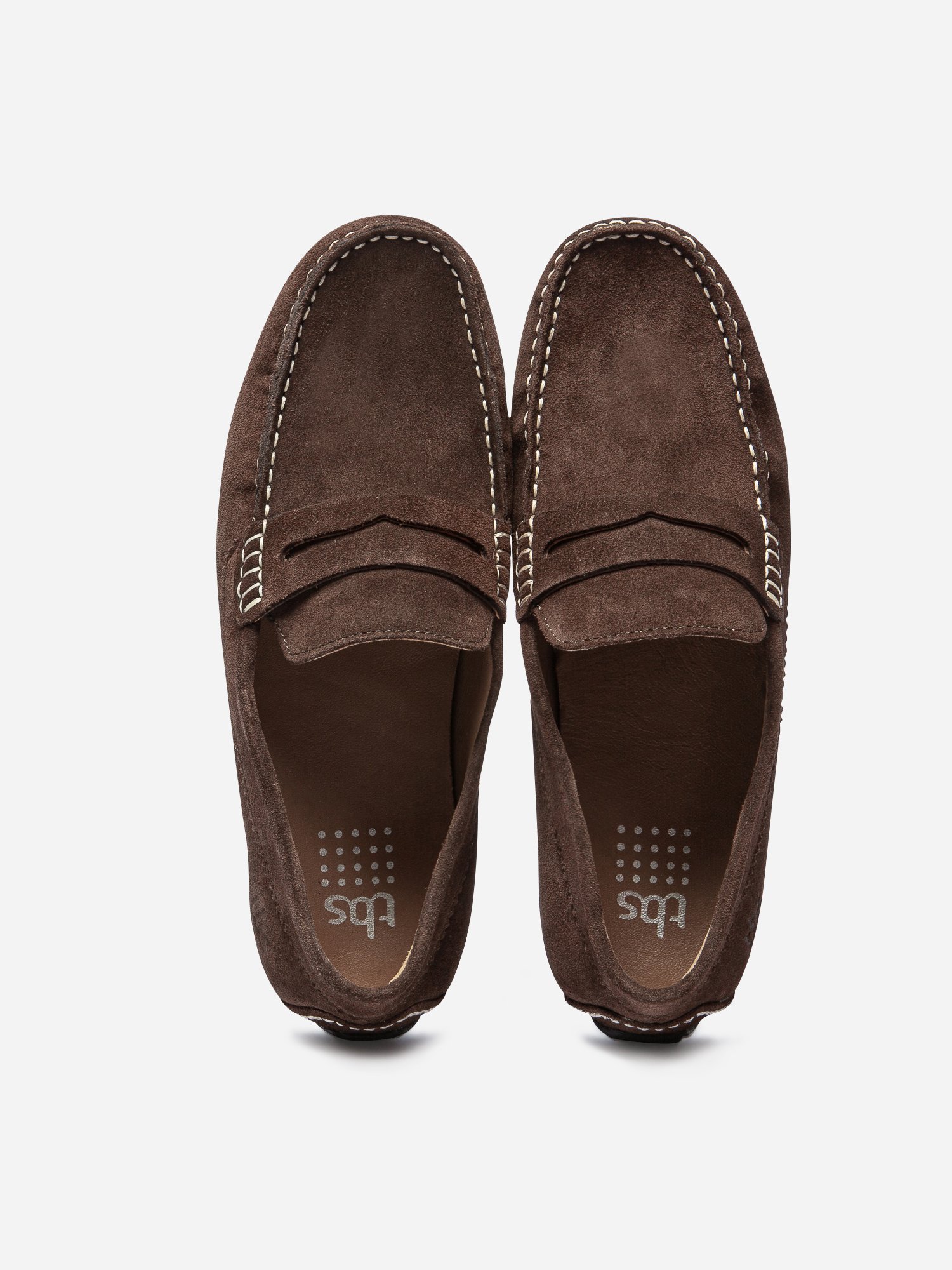 Mocassins Homme En Cuir Velours Marron