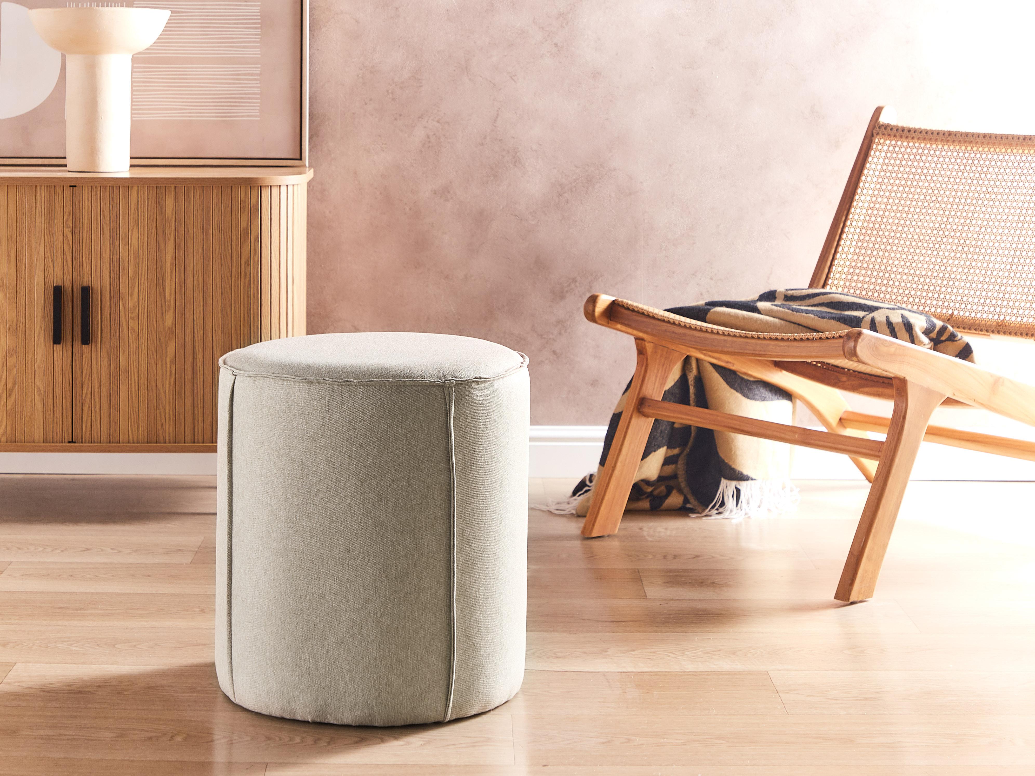 Poef SEDONA Kunstlinnen Beige