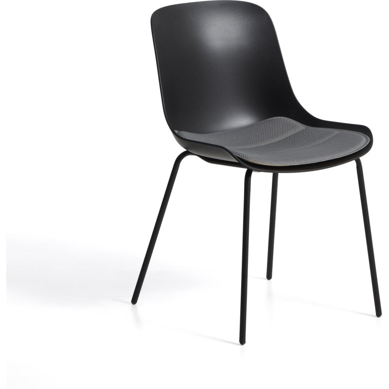 Coussin de chaise Sindera graphite 45 x 43 cm
