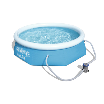 Bestway Fast Met Filterpomp Rond Blauw (Ø244 x 66 cm) -