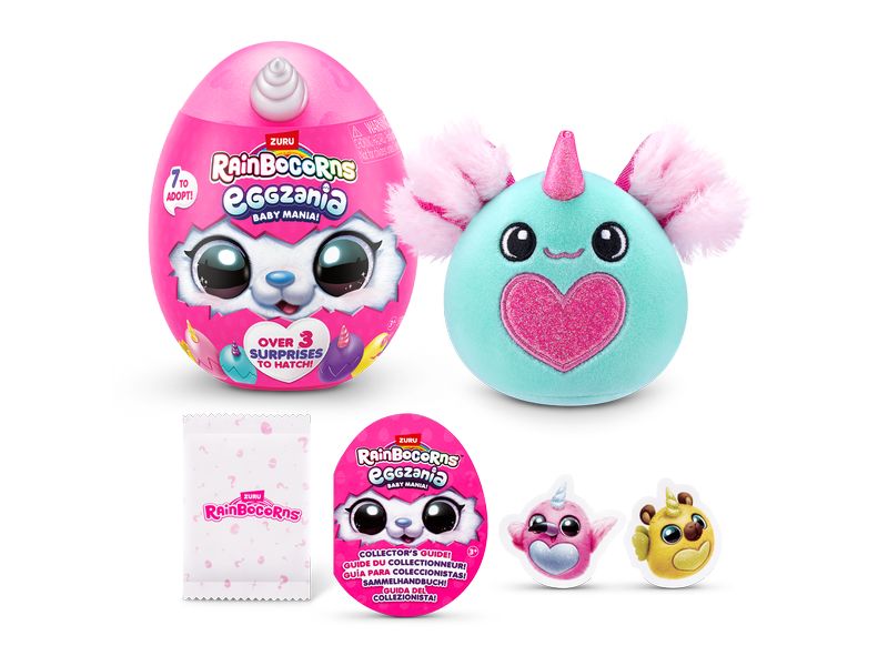 Zuru Figur Rainbocorns Eggzania Plush Soft Mini assortiert Rainbocorns Eggzania
