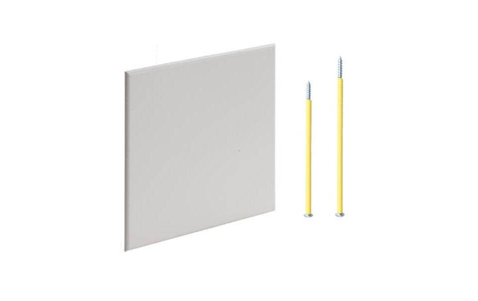 Steckdeckel 130 x 130 mm mit ZentralschraubeDeckel zu UP-Abzweigdosen