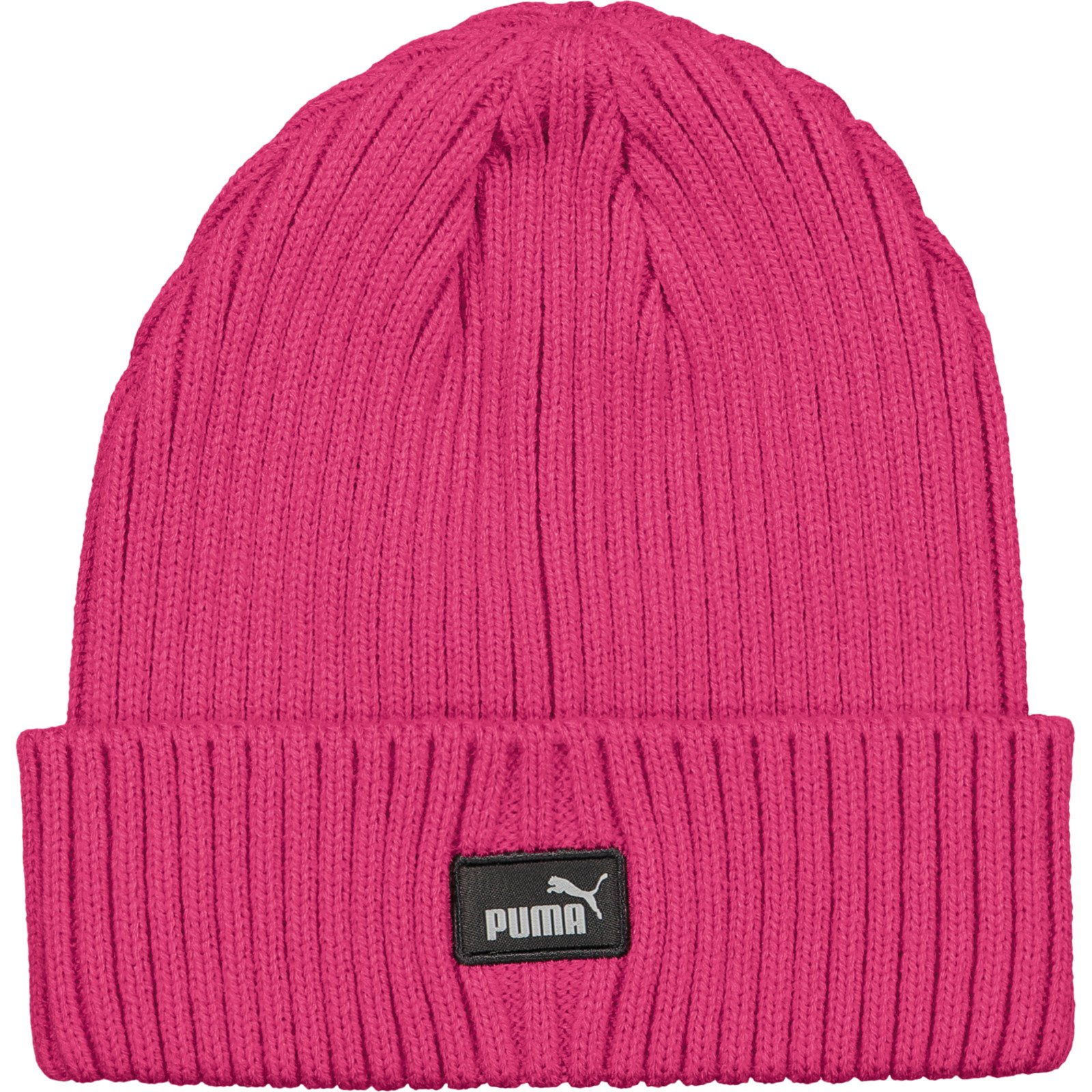 Puma Unisex-Beanie, mit Umschlag pink