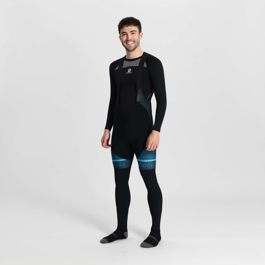 Rogelli Hero II Bibtights, Sort/blå