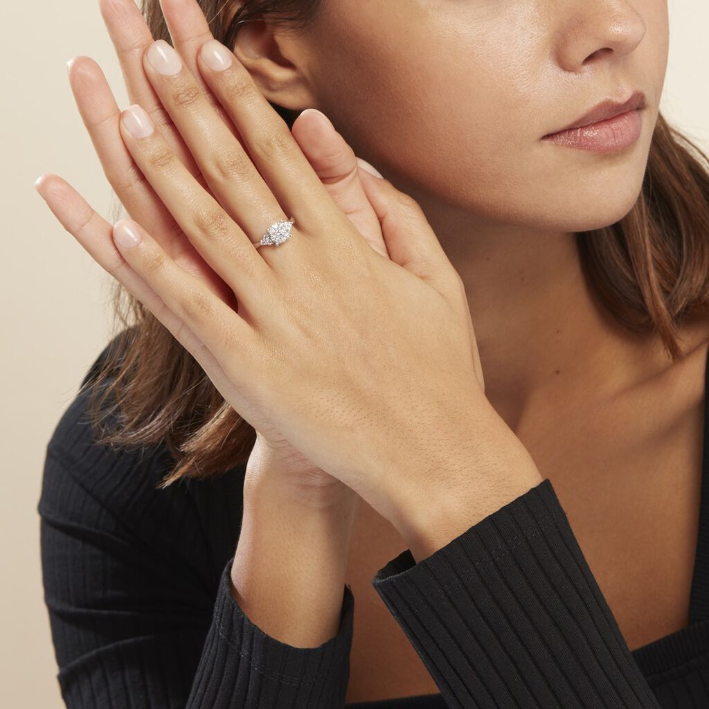 Bague Cierra Platine Blanc Diamant