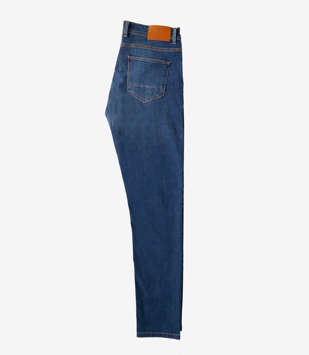 Jean straight denim bleach 