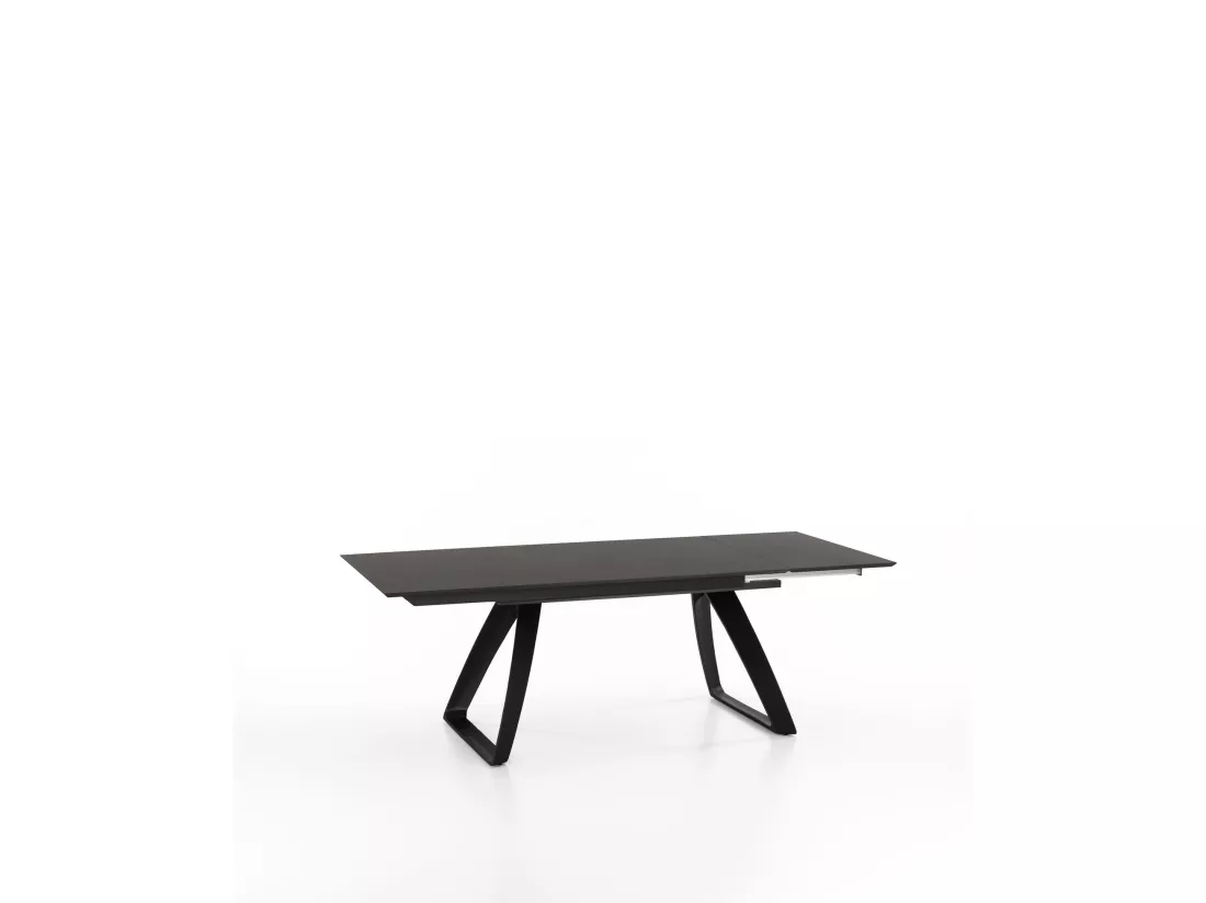Barret Table Extensible (170/270 x 90 cm) en HPL sur MDF Gris Foncé