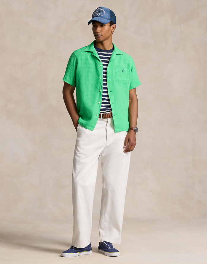 Polo Ralph Lauren 17/1 PD LINEN-CLADY1PKPPSS Classic kelly