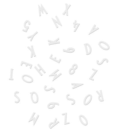 Design Letters Buchstaben - Weiß