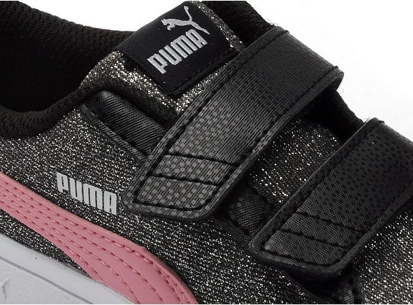 Puma basses enfant puma smash v2glamv inf noir